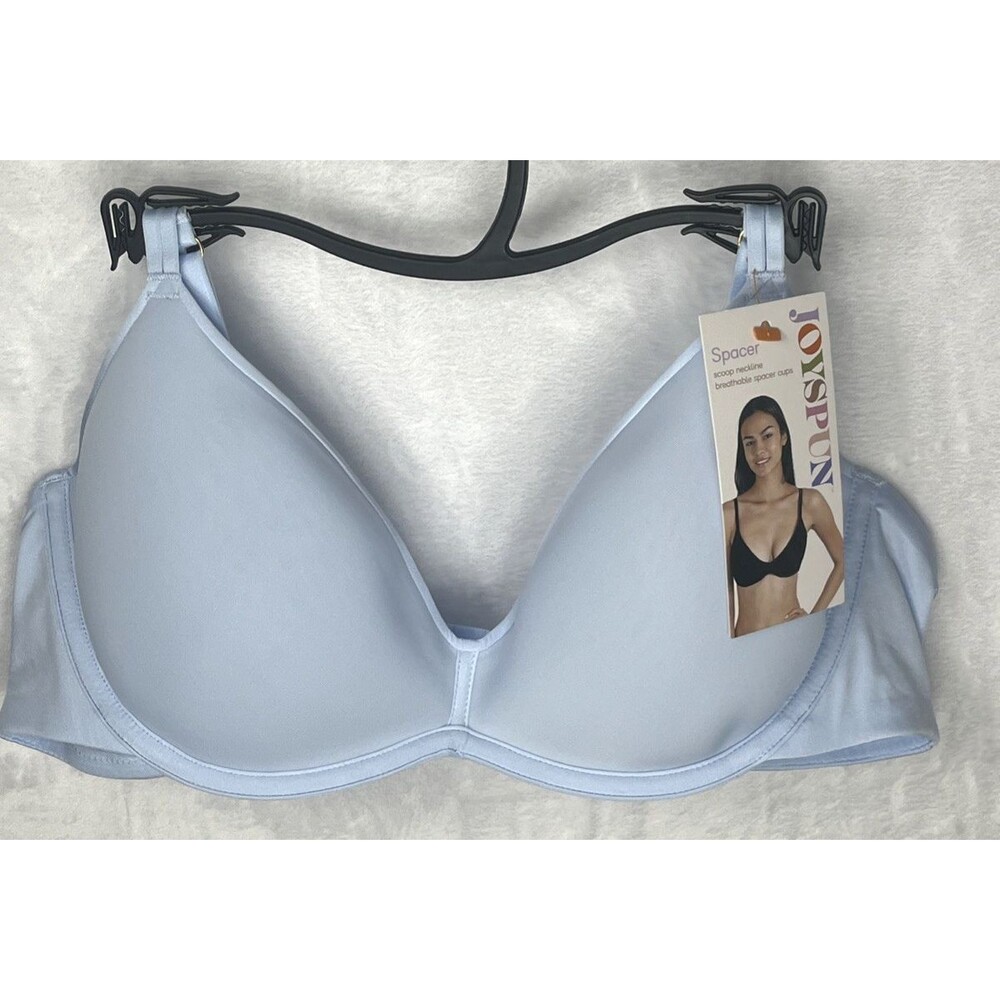Joyspun women's Scoop Spacer Bra Underwire Blue Magic Size 38B NEW
